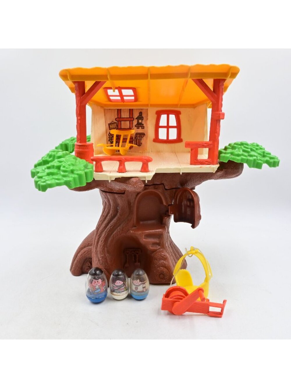 Hasbro Weebles Wobble Treehouse Playset With Weebles Vintage 1974